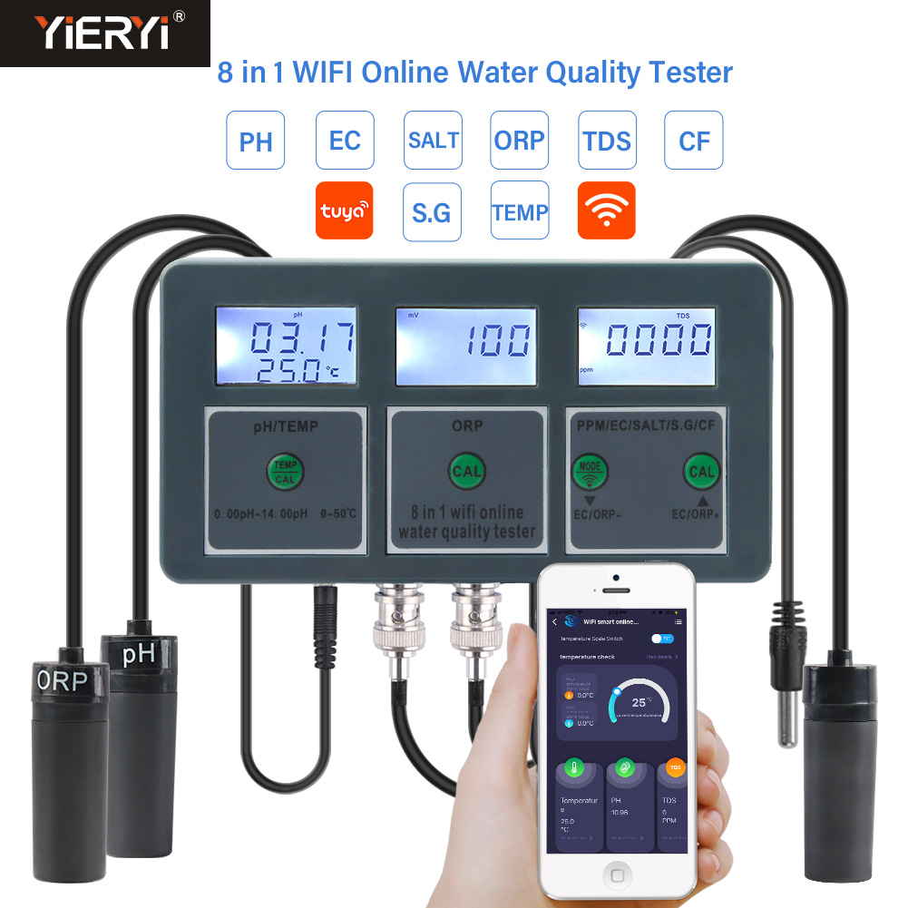 Marine Aquarium Par Meter - WiFi Tuya Smart PH Meter Data