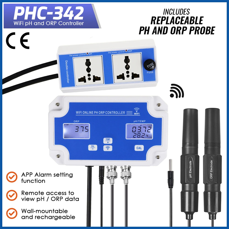 Marine Aquarium Par Meter - Tuya WiFi 3-in-1 PH ORP Temp