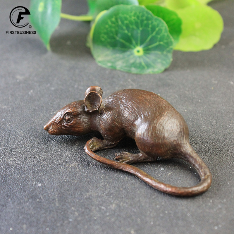 Heavy Brass BIG Rat Mouse Figu - Marine Aquarium For Sale recension och pris