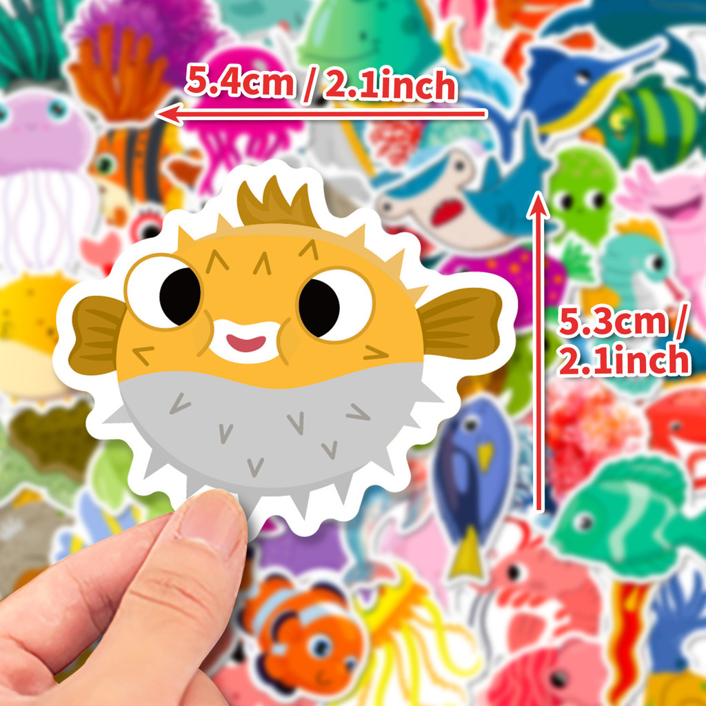 50Pcs Marine Life Stickers Dol - Marine Aquarium & Regional Centre recension och pris