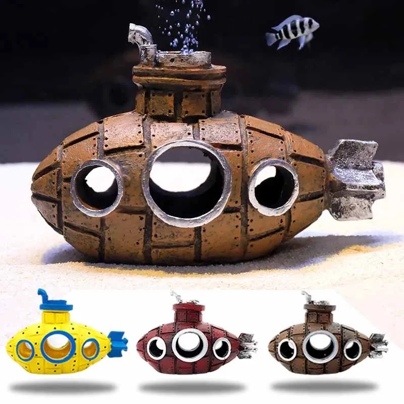 Resin Submarine Ornaments Aqua - Marine Aquarium For Sale recension och pris