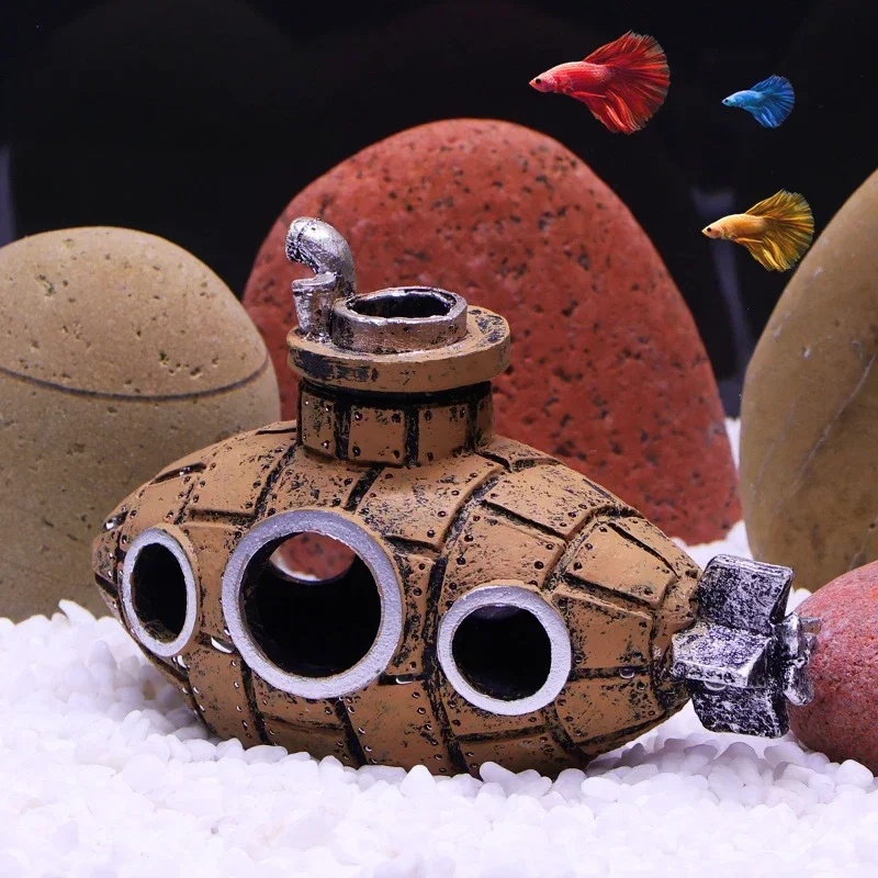 Resin Submarine Ornaments Aqua - Marine Aquarium For Sale recension och pris