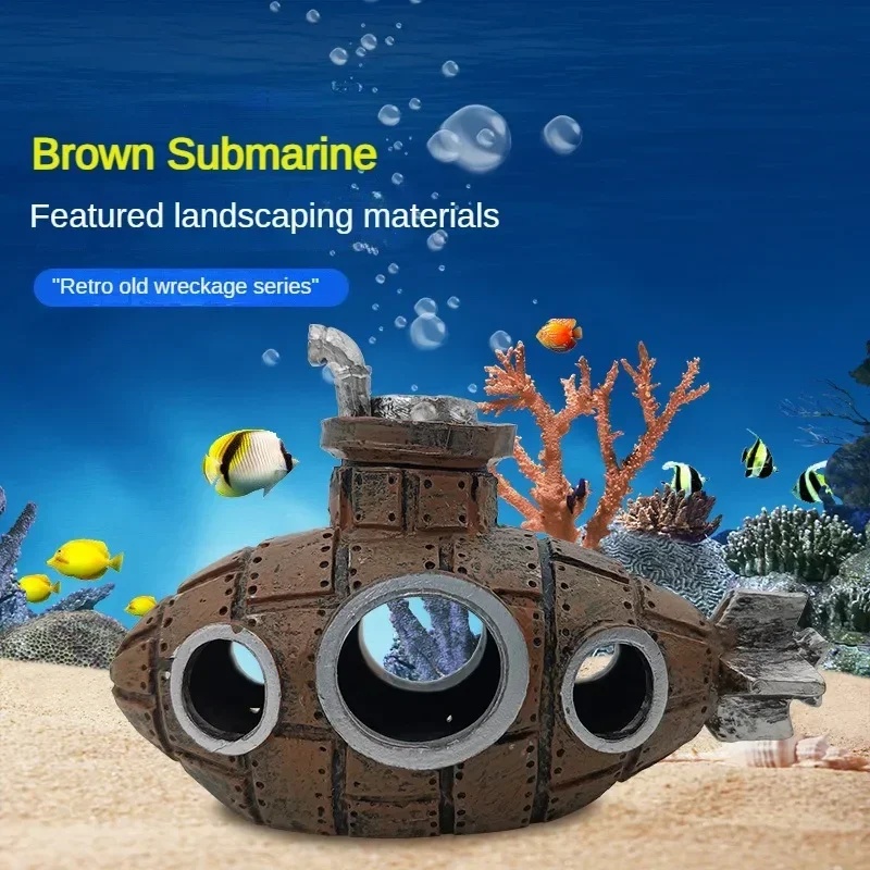 Resin Submarine Ornaments Aqua - Marine Aquarium For Sale recension och pris